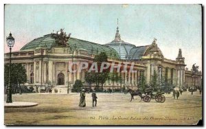 Old Postcard Paris Grand Palais des Champs Elysees