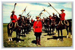 Vintage 1966 Postcard Royal Canadian Mounted Police on Horseback Canada