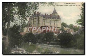 Old Postcard Chateaudun The Western frontage view Chateau du Loir