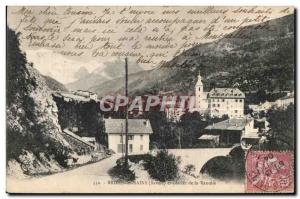 Old Postcard Brides les Sains (Savoie) and Glacier Vanoise