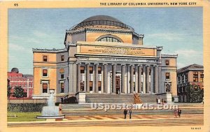 Library, Columbia University, New York City, New York