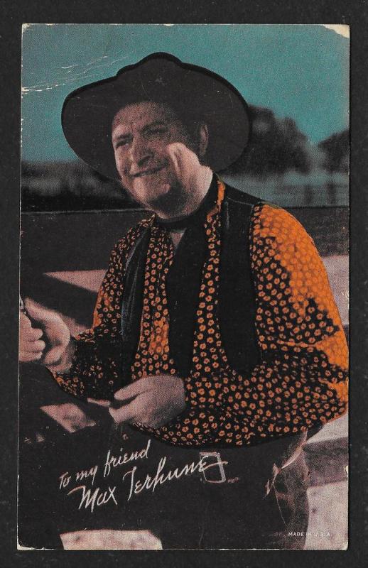 ARCADE CARD Cowboy Entertainer Max Terhune