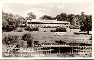 Vtg White Sulphur Springs West Virginia WV Greenbrier Golf Club RPPC Postcard