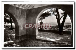 Postcard Old Cap d'Antibes the porch of the Shrine Chapel of N D Garoupe