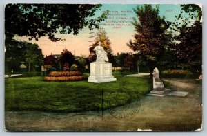 Birmingham  Alabama  Capitol Park  Mary Cahalan Monument  Postcard  c1915