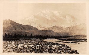 RPPC MT. McKINLEY ALASKA CANN STUDIO REAL PHOTO POSTCARD (c. 1930s)