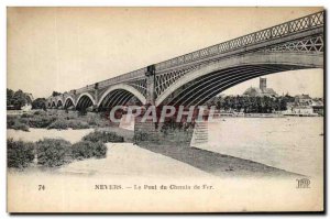 Old Postcard Nevers Railroad Bridge