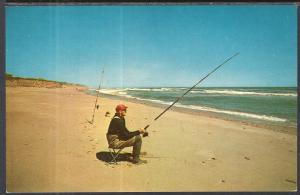 Fisherman on the Beach,Cape Cod,MA