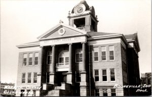 Real Photo Postcard Warrick County Court House in Booneville, Indiana