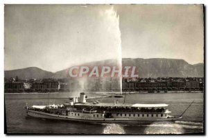 Modern Postcard The Boat Geneva Geneva Salon And The Jet D & # 39Eau