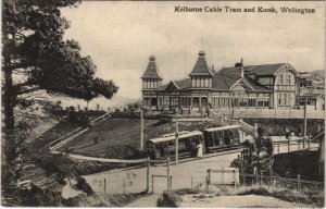 PC NEW ZEALAND, WELLINGTON, KALBURNE CABLE TRAM, Vintage Postcard (B41583)