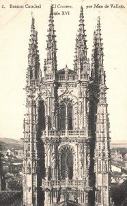 Vintage Postcard Cathedral El Crucero Por Juan De Vallejo Siglo XVI Burgos Spain