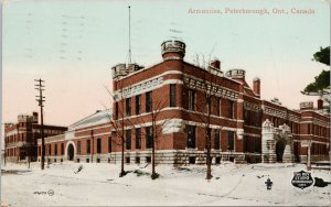 Armouries Peterborough Ontario ON c1910 Roy Studio Postcard E65