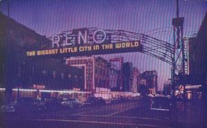 Nevada Reno Virginia Street At Night