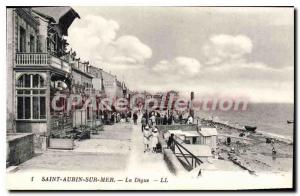 Postcard Old Saint Aubin Sur Mer La Digue