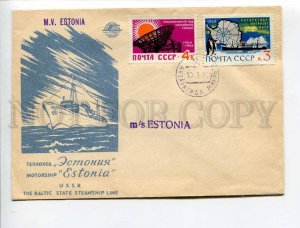 408322 1962 Baltic steamship line motorship Estonia Antarctica station Mirny