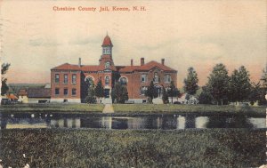 CHESTER COUNTY JAIL PRISON KEENE NEW HAMPSHIRE POSTCARD 1907