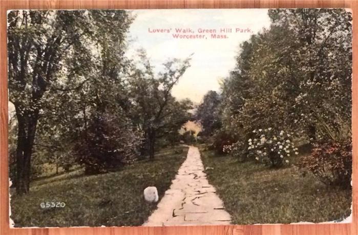 Lover's Walk, Green Hill park, Worcester, Mass 1915 Superior Quality 65320