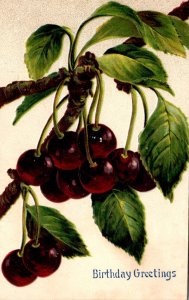 BIrthday Greetings With Cherries