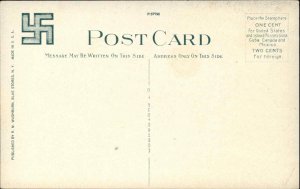 Blue Stores NY Hotel c1910 Postcard