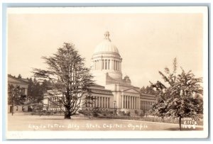 c1940's Legislative Building State Capitol Olympia Ellis RPPC Photo Postcard