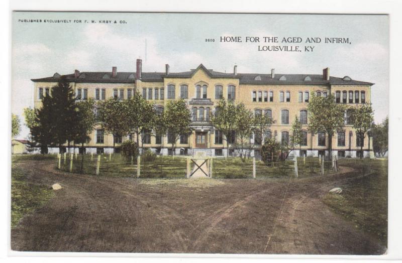 Home for Aged & Infirm Louisville Kentucky 1910c postcard