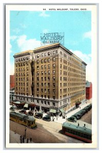 Hotel Waldorf Toledo Ohio OH UNP Unused WB Postcard H22