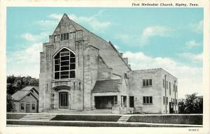 Vintage Postcard Lauderdale County First Methodist Church Ripley TN