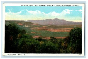 c1940s The Sleeping UTE Mesa Verde national Park Colorado CO Unposted Postcard