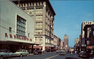 Little Rock Arkansas AR Classic Cars Woolworth Chrome Vintage Postcard