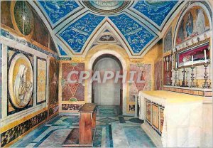 Roma Modern Postcard Basilica S Maria Nova (S Francesca Romana) crypt with th...