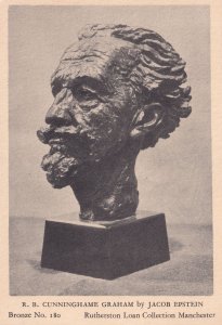 Cunninghame Graham Sculpture Head Epstein Postcard