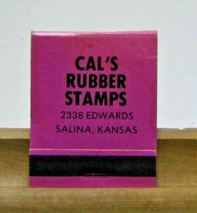 Cal's Rubber Stamps Salina Kansas Vintage Matchbook Cover