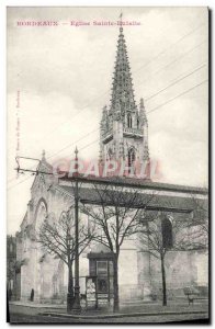 Postcard Old Bordeaux Eglise Sainte Eulalie