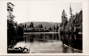 Sayward BC White & Salmon Rivers Vancouver Island British Columbia Postcard H61