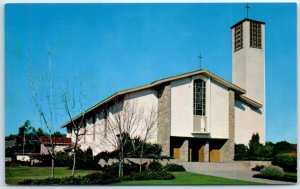 Postcard - St. Eugene's Catholic Church - Santa Rosa, California