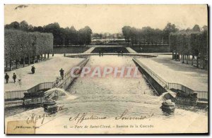 Old Postcard Parc de St Cloud Cascade Ponds