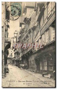 Old Postcard Lisieux Street to Fèvres One of the aneiennes of Lisieux