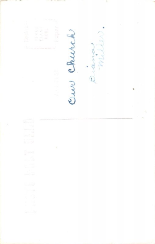 J42/ Juneau Wisconsin RPPC Postcard c1950s Evangelical Lutheran Church 159