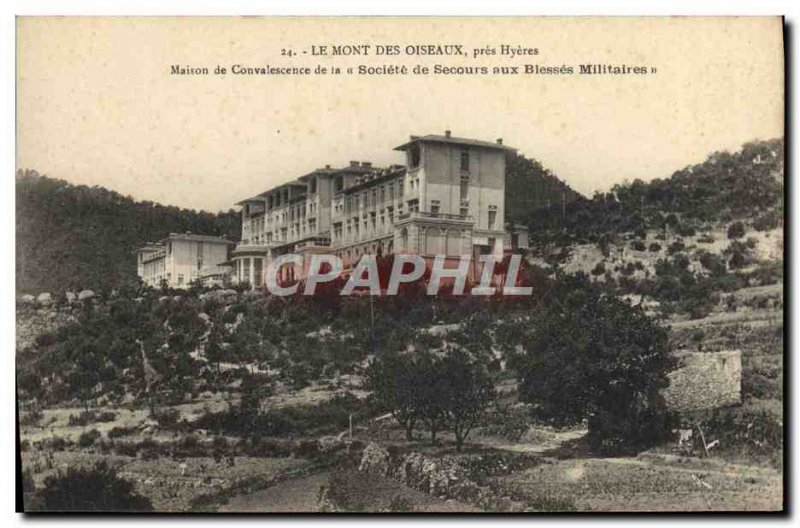 Old Postcard Mont Des Oiseaux near Hyeres Society of Aid to Wounded Soldiers ...