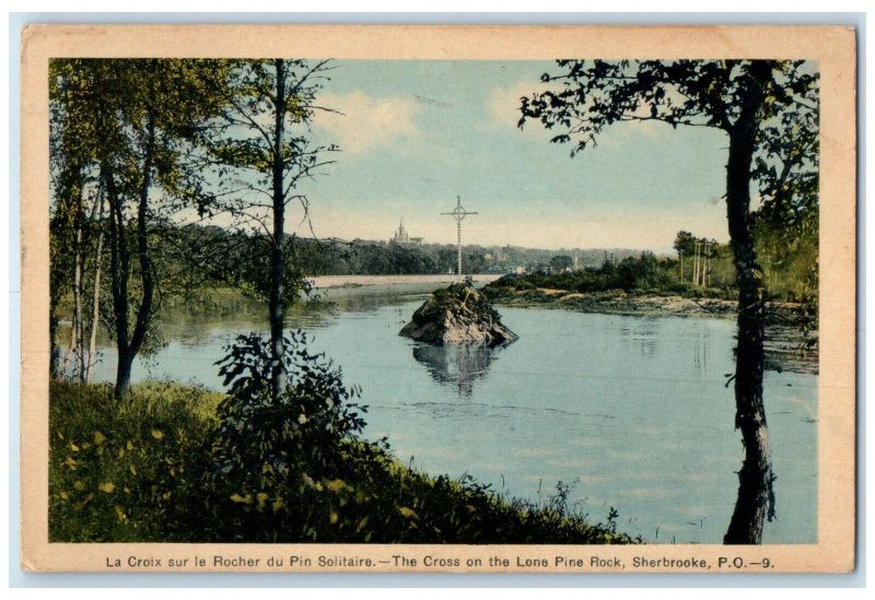 1938 The Cross on the Lens Pine Flock Sherbrooke Quebec Canada Posted Postcard