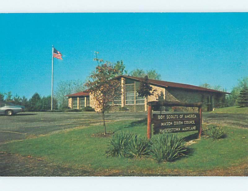 Pre-1980 Scouting BOY SCOUTS OF AMERICA SIGN Hagerstown Maryland MD hn3803-12