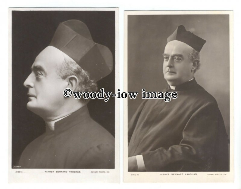su3150 - Father Bernard Vaughan - 2 postcards
