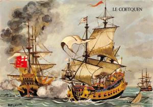 Br43774 Ship Bateaux Le Coetquen au Combat Warships Saint Malo