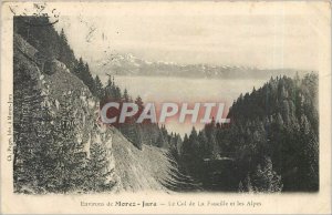 Old Postcard About Morez-Jura-Col de la Sickle and the Alps