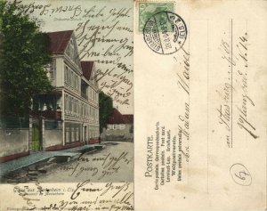 france, MARLENHEIM, Alsace, Ecole industrielle (1904) Postcard