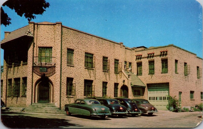 Postcard Bir Hotel on U.S. 20 in LaGrange, Indiana