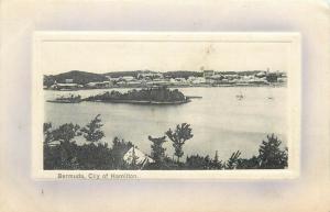 Bermuda city of Hamilton postcard