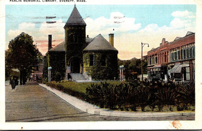 Massachusetts Everett Parlin Memorial Library 1924