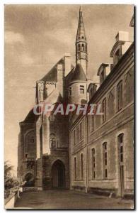 Old Postcard Solesmes La Terrasse of St. Peter & # 39Abbaye